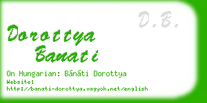 dorottya banati business card