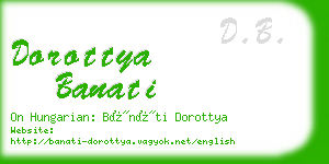 dorottya banati business card